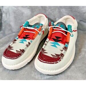 GATOR WADERS WOMENS OUTDOOR CAMP SHOES NW/OB BOX DISTINCTIVE AZTEC PATTERN SZ 7